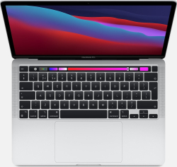 Apple MacBook Pro 13.3" silber, M1 - 8 Core CPU / 8 Core GPU, 8GB RAM, 256GB SSD