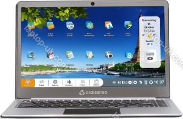 Ordissimo Notebook 14" Agathe 3 grau, Celeron N3350, 4GB RAM, 64GB SSD