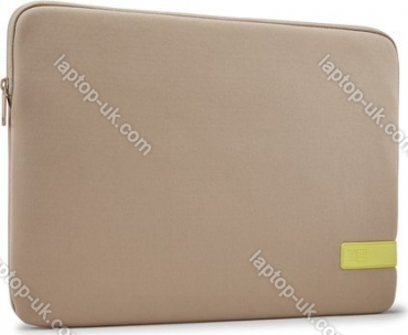 Case Logic Reflect REFPC-116 15.6" Laptop sleeve Plaza Taupe/Sun-Lime