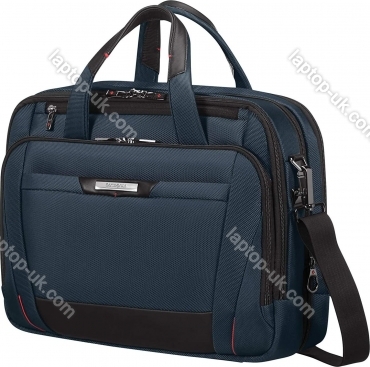 Samsonite Pro-DLX 5 Bailhandle expandable 15.6" expandable notebook-messenger bag blue