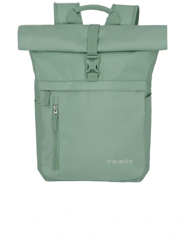 Travelite Basics Rollup laptop backpack, 15.6", light green