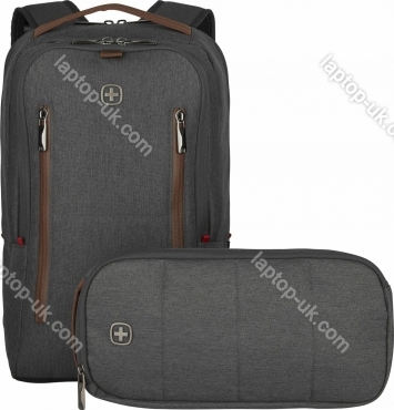 Wenger CityUpgrade backpack 16" with messenger bag grey